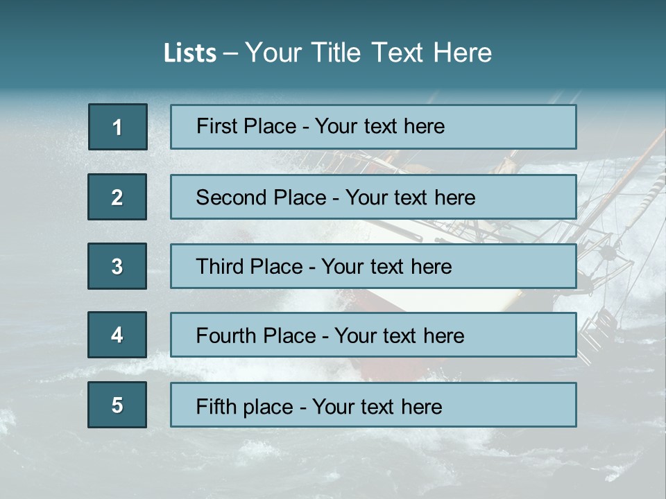 Collapsing Resort Nobody PowerPoint Template