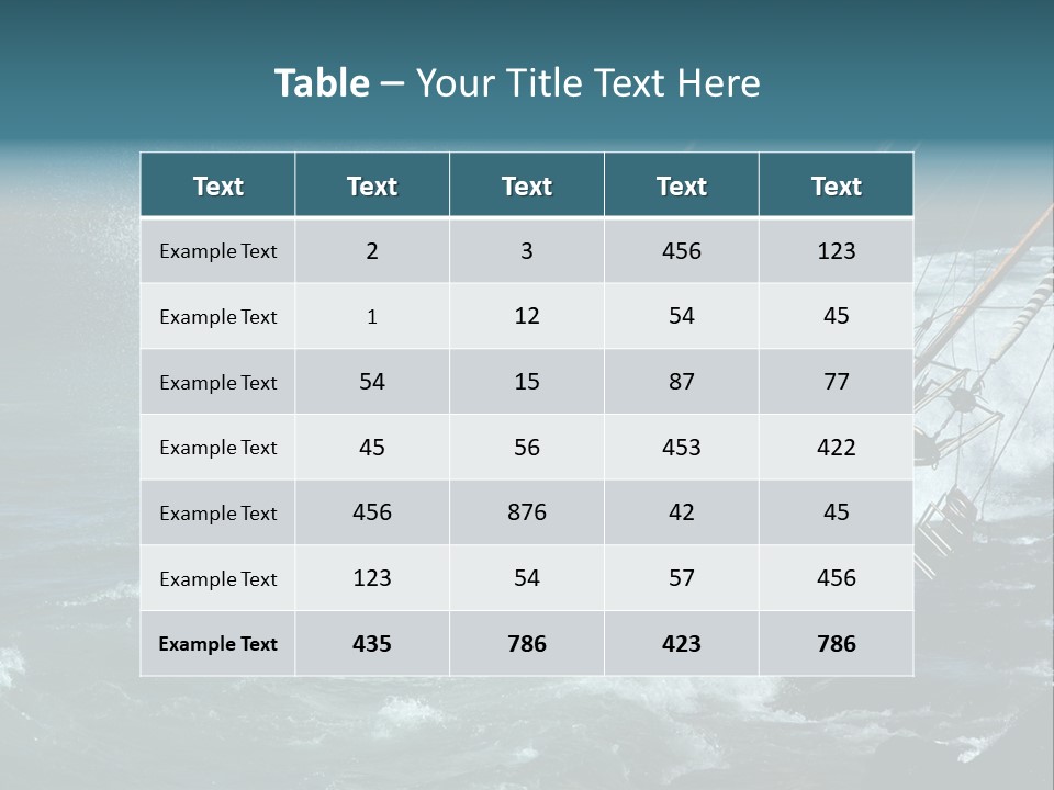 Collapsing Resort Nobody PowerPoint Template