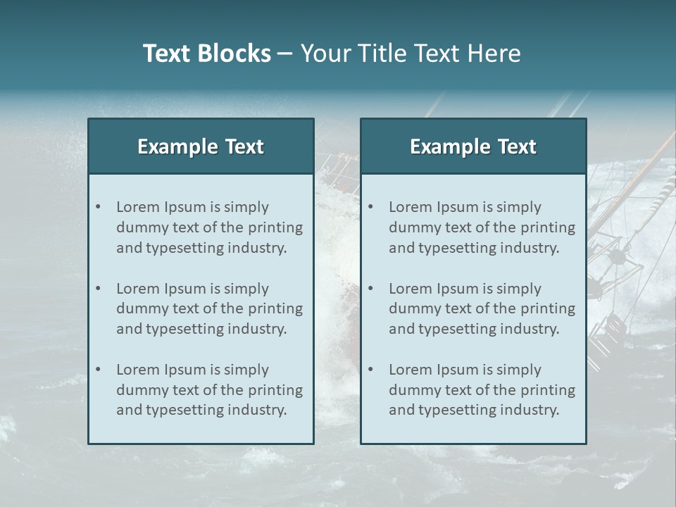 Collapsing Resort Nobody PowerPoint Template