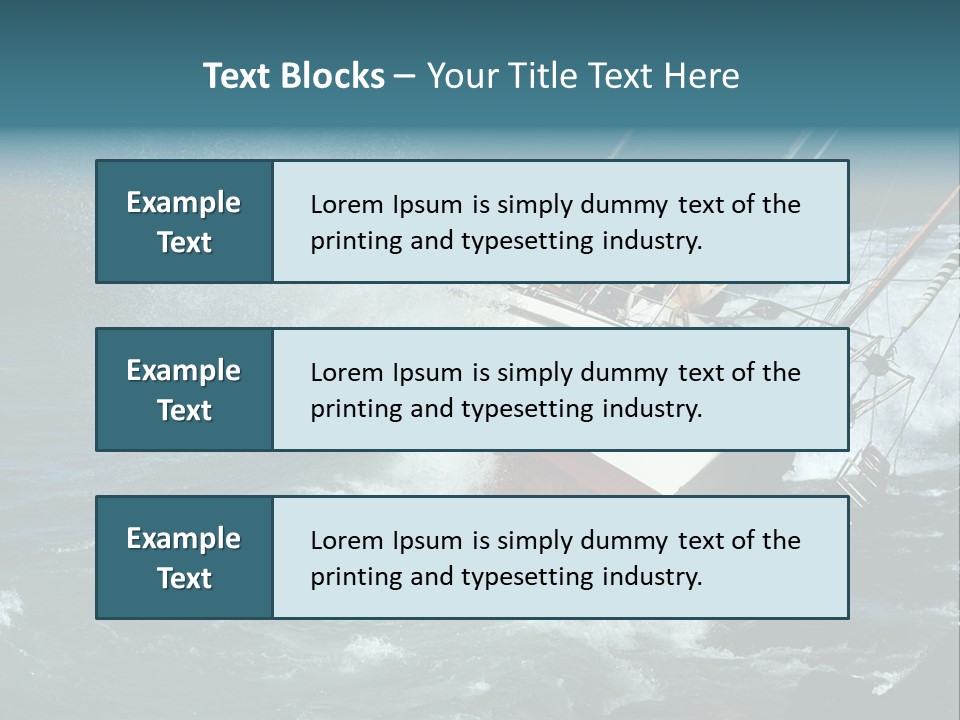 Collapsing Resort Nobody PowerPoint Template