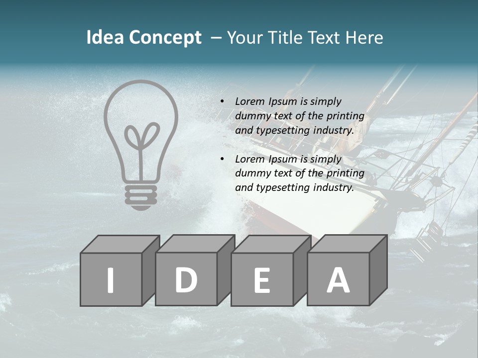 Collapsing Resort Nobody PowerPoint Template
