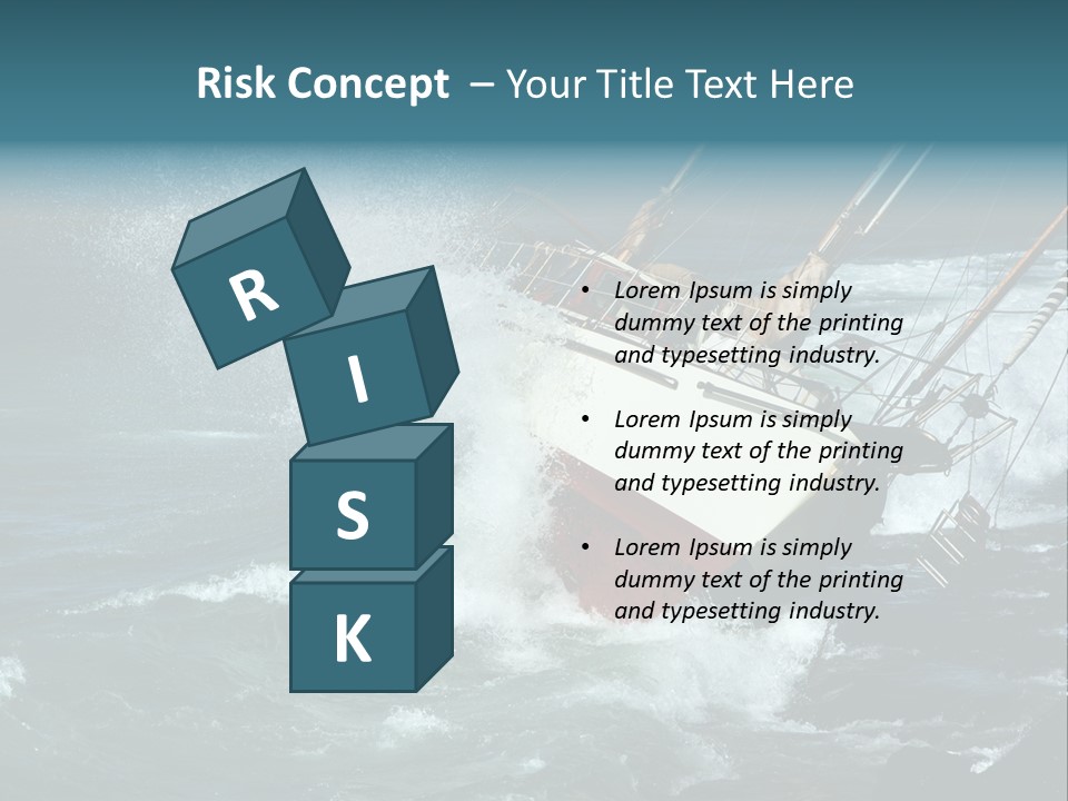 Collapsing Resort Nobody PowerPoint Template