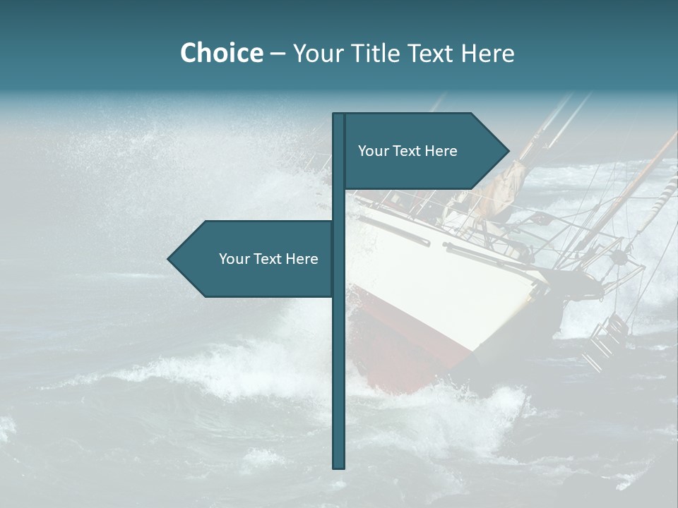 Collapsing Resort Nobody PowerPoint Template