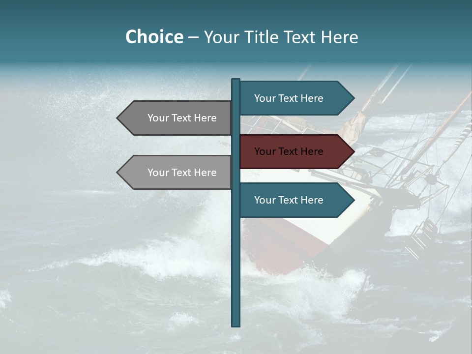 Collapsing Resort Nobody PowerPoint Template