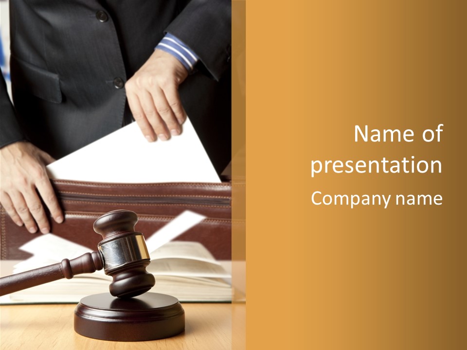 Person Law Innocent PowerPoint Template