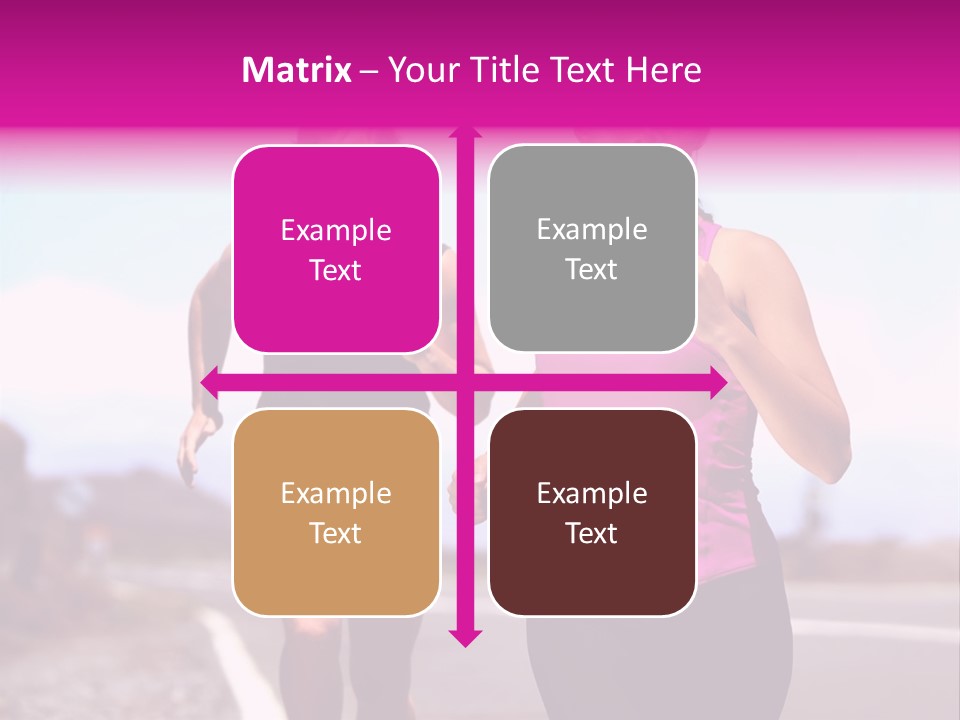 Running Woman Happy Race PowerPoint Template