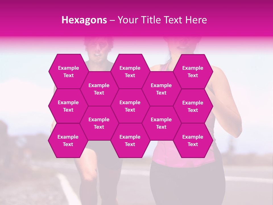 Running Woman Happy Race PowerPoint Template