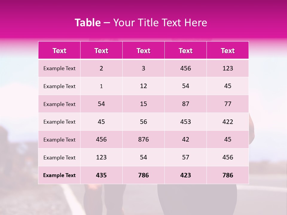 Running Woman Happy Race PowerPoint Template