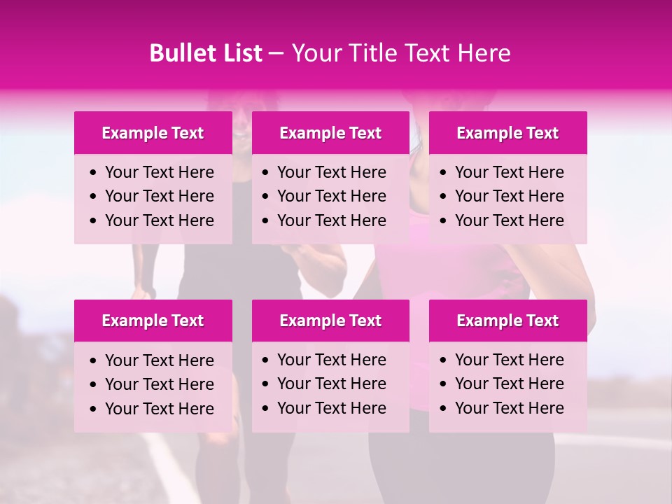 Running Woman Happy Race PowerPoint Template