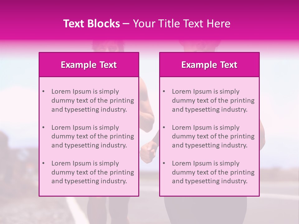 Running Woman Happy Race PowerPoint Template