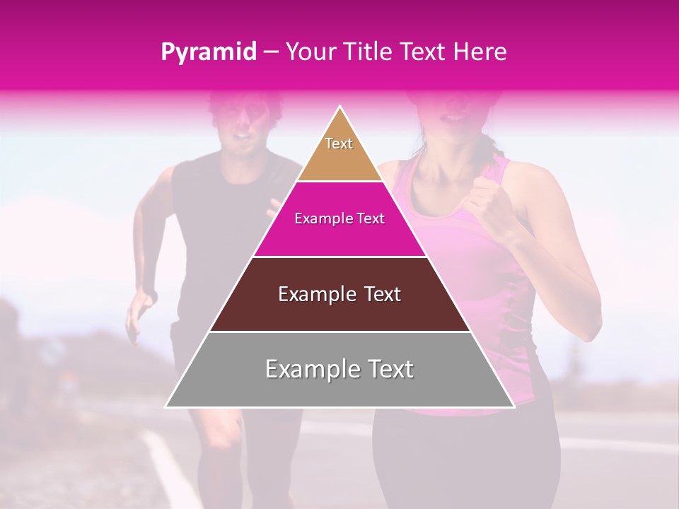 Running Woman Happy Race PowerPoint Template