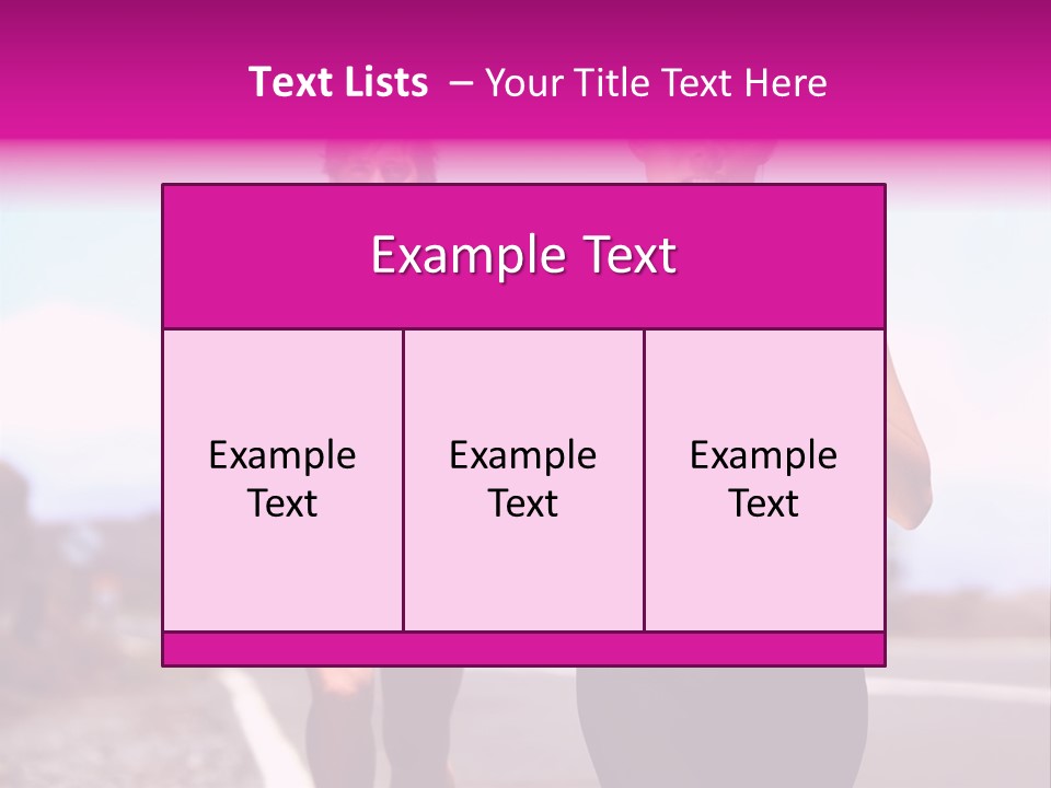 Running Woman Happy Race PowerPoint Template