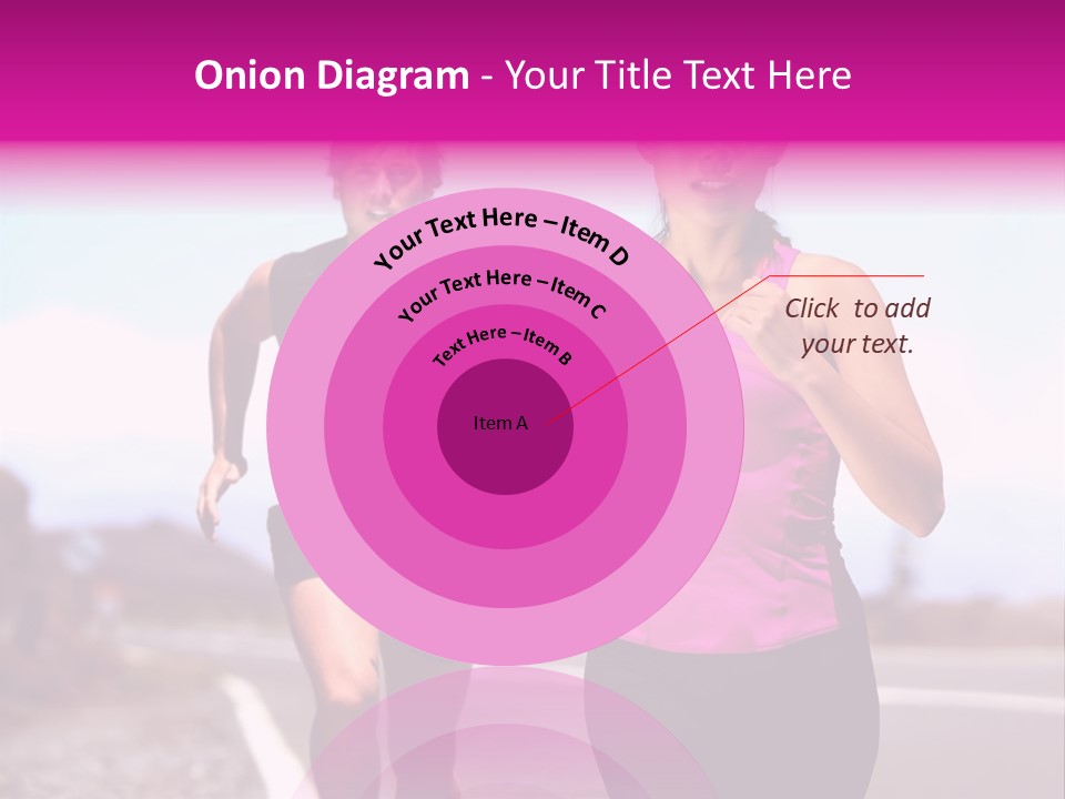 Running Woman Happy Race PowerPoint Template