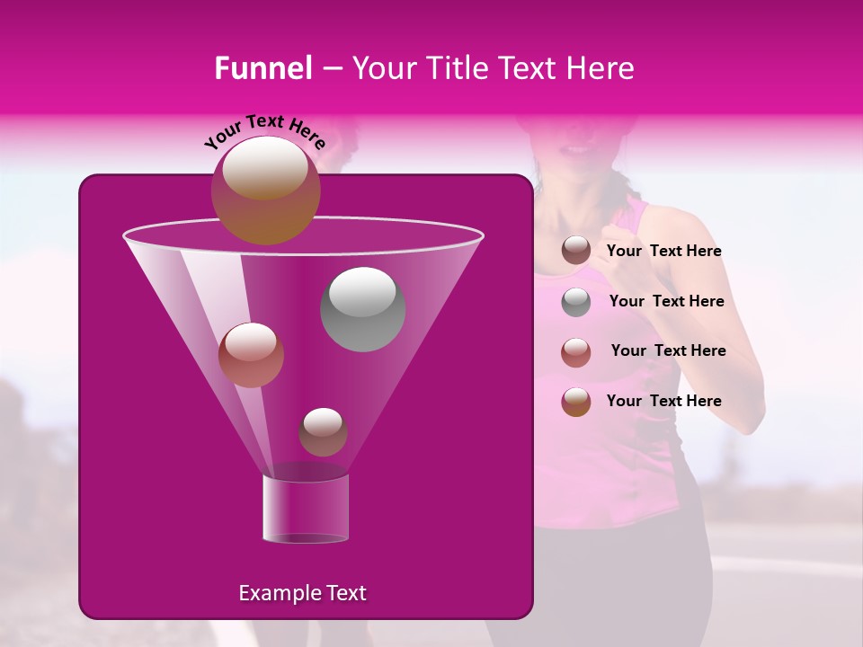 Running Woman Happy Race PowerPoint Template