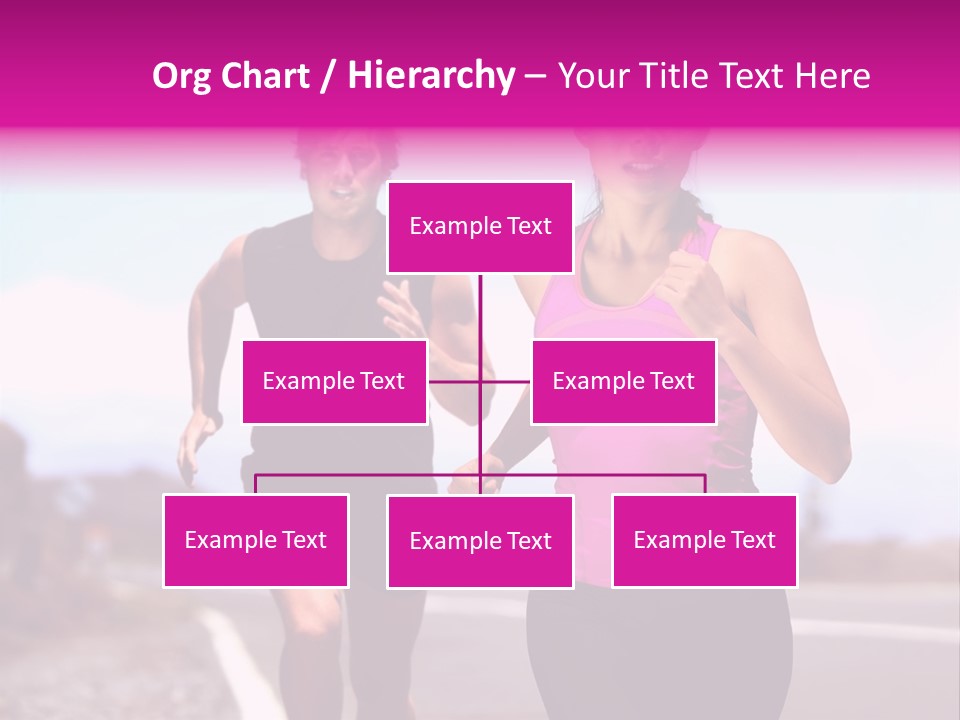 Running Woman Happy Race PowerPoint Template