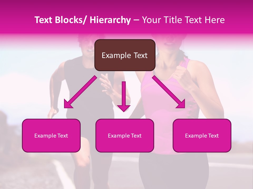 Running Woman Happy Race PowerPoint Template