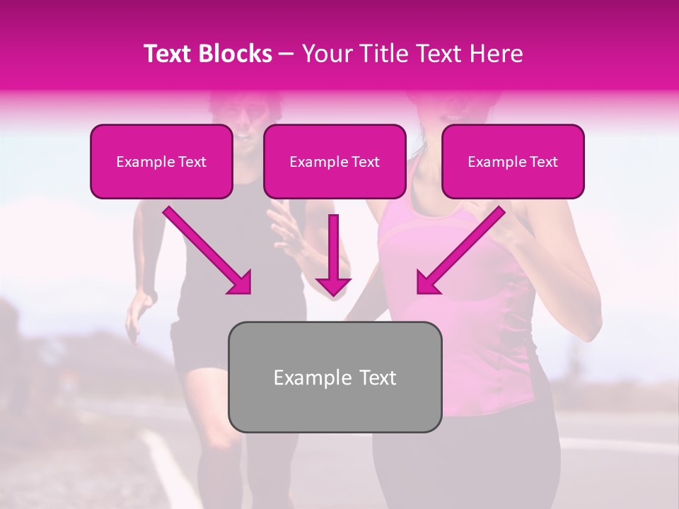 Running Woman Happy Race PowerPoint Template