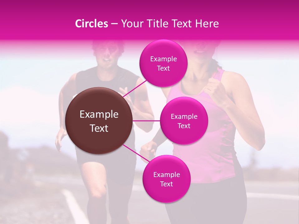 Running Woman Happy Race PowerPoint Template