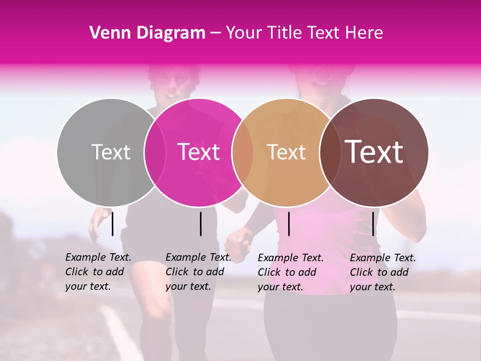 Running Woman Happy Race PowerPoint Template