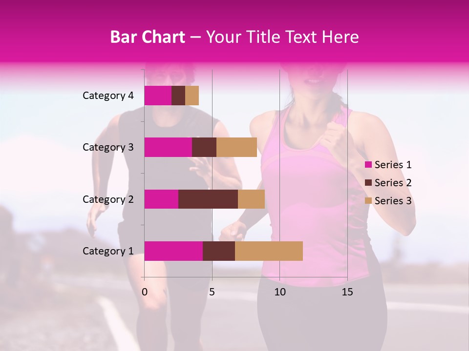 Running Woman Happy Race PowerPoint Template