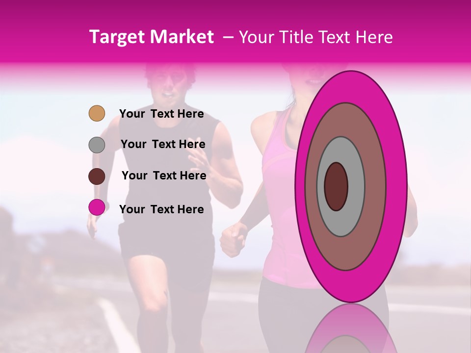 Running Woman Happy Race PowerPoint Template
