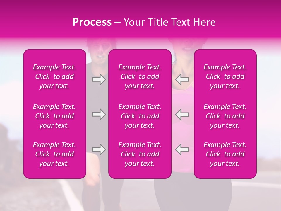 Running Woman Happy Race PowerPoint Template