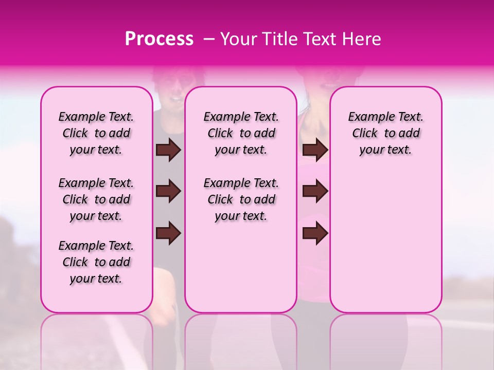 Running Woman Happy Race PowerPoint Template