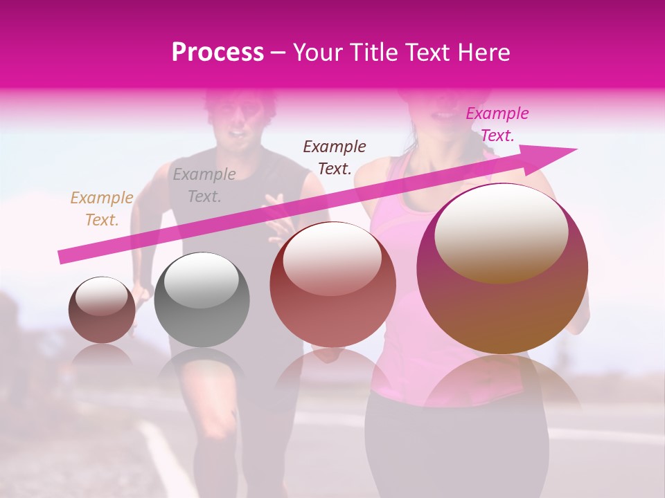 Running Woman Happy Race PowerPoint Template