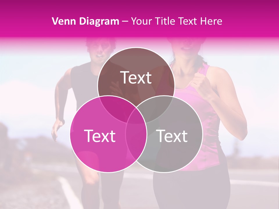 Running Woman Happy Race PowerPoint Template