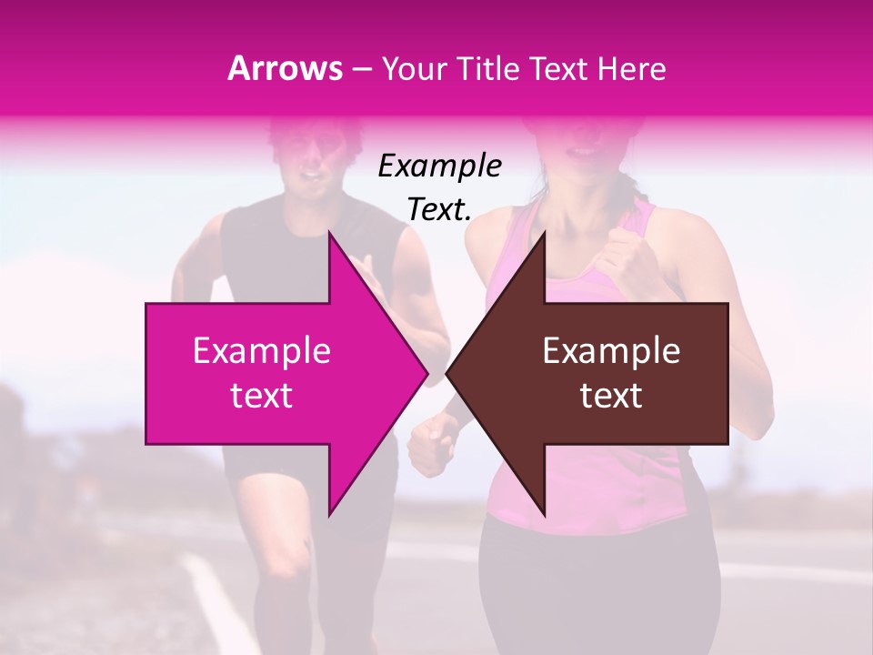 Running Woman Happy Race PowerPoint Template