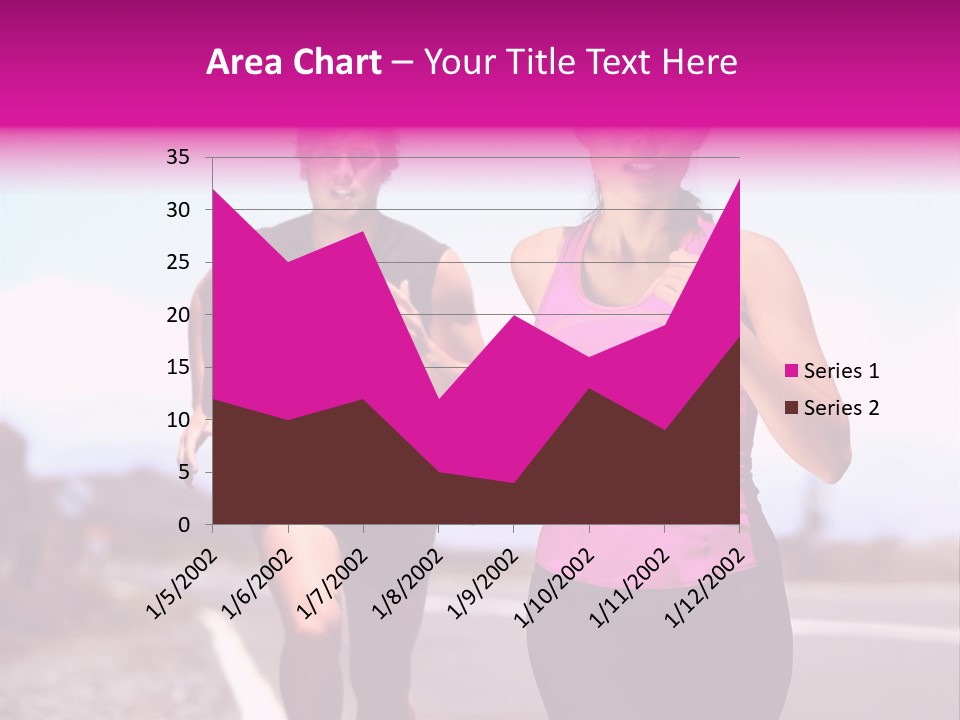 Running Woman Happy Race PowerPoint Template