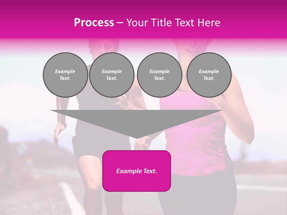 Running Woman Happy Race PowerPoint Template