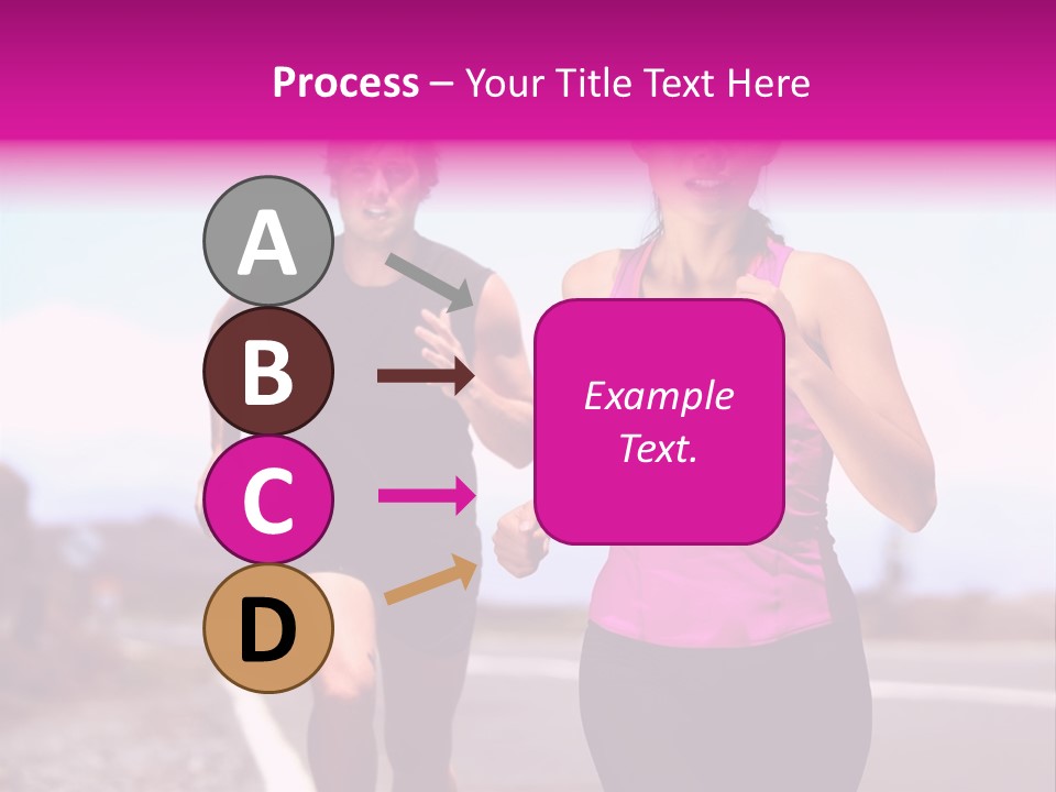 Running Woman Happy Race PowerPoint Template