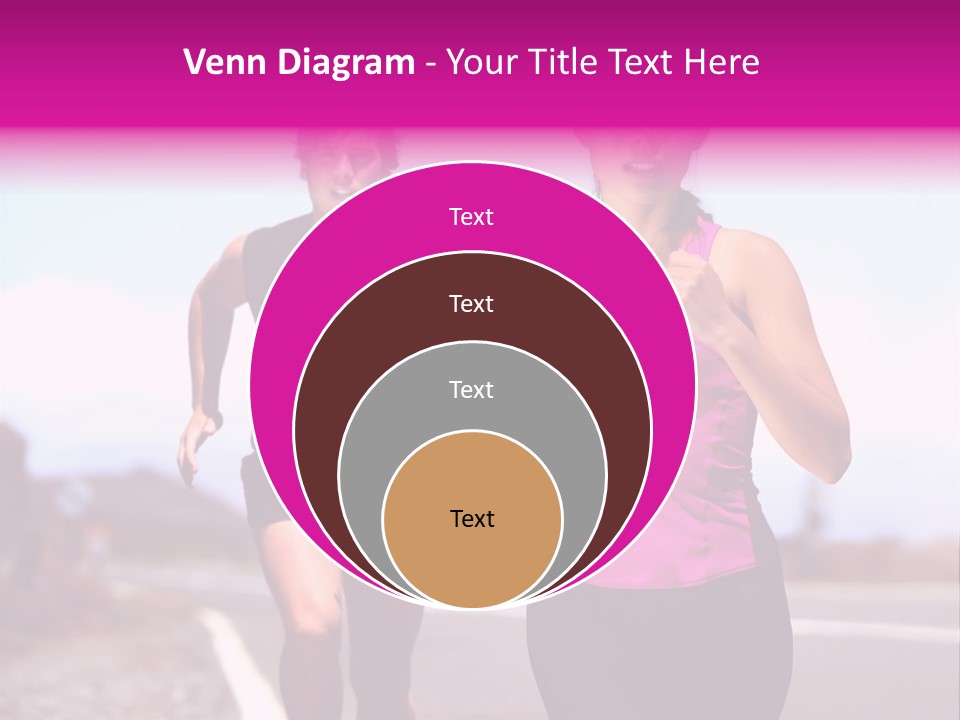 Running Woman Happy Race PowerPoint Template