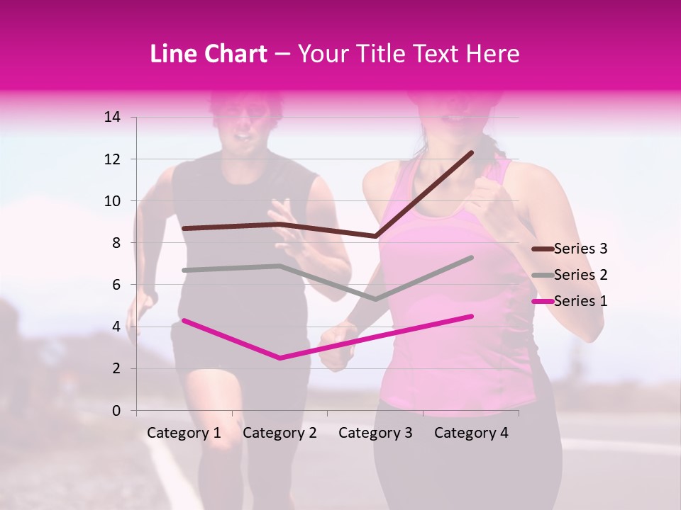 Running Woman Happy Race PowerPoint Template