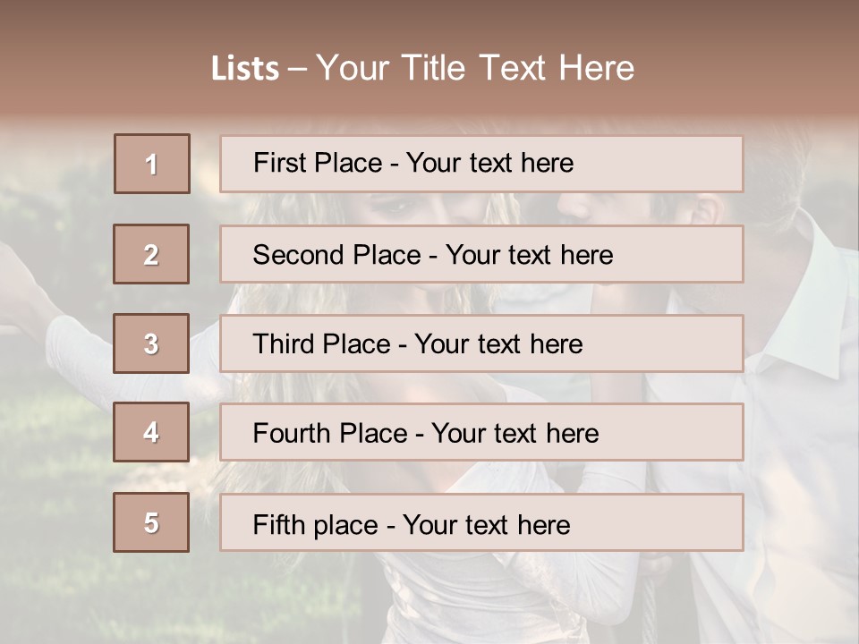Young Beautiful Rejection PowerPoint Template