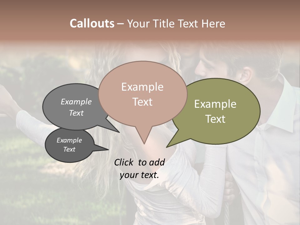 Young Beautiful Rejection PowerPoint Template