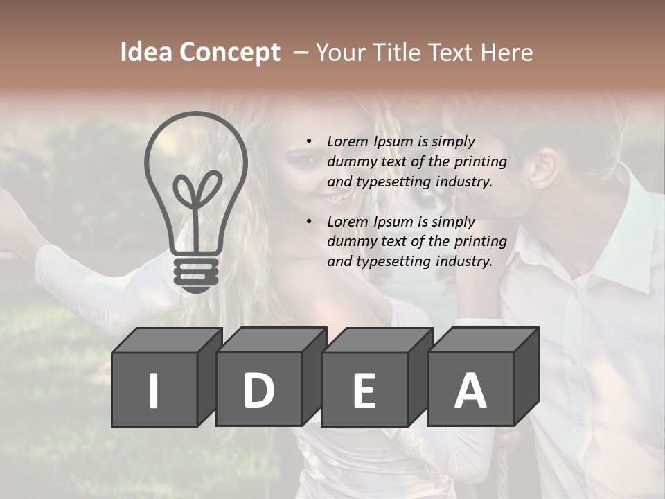 Young Beautiful Rejection PowerPoint Template