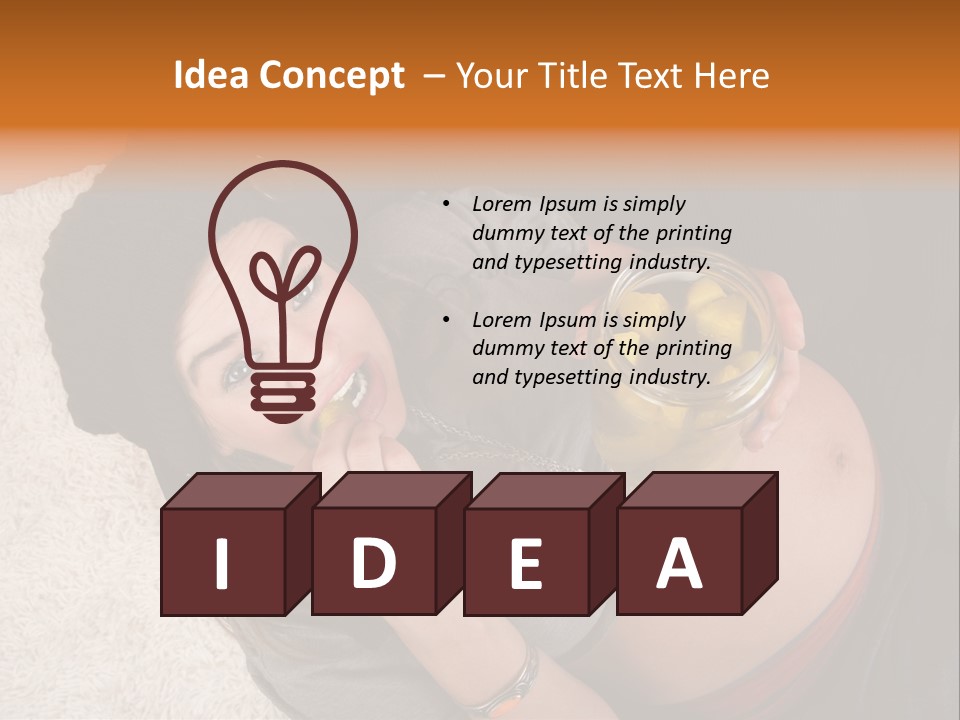 Independent Mother White PowerPoint Template