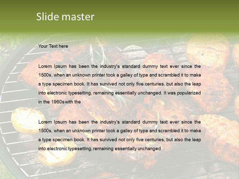 Outdoor Hungry Food PowerPoint Template