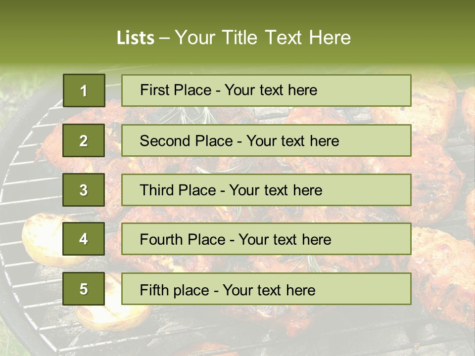Outdoor Hungry Food PowerPoint Template