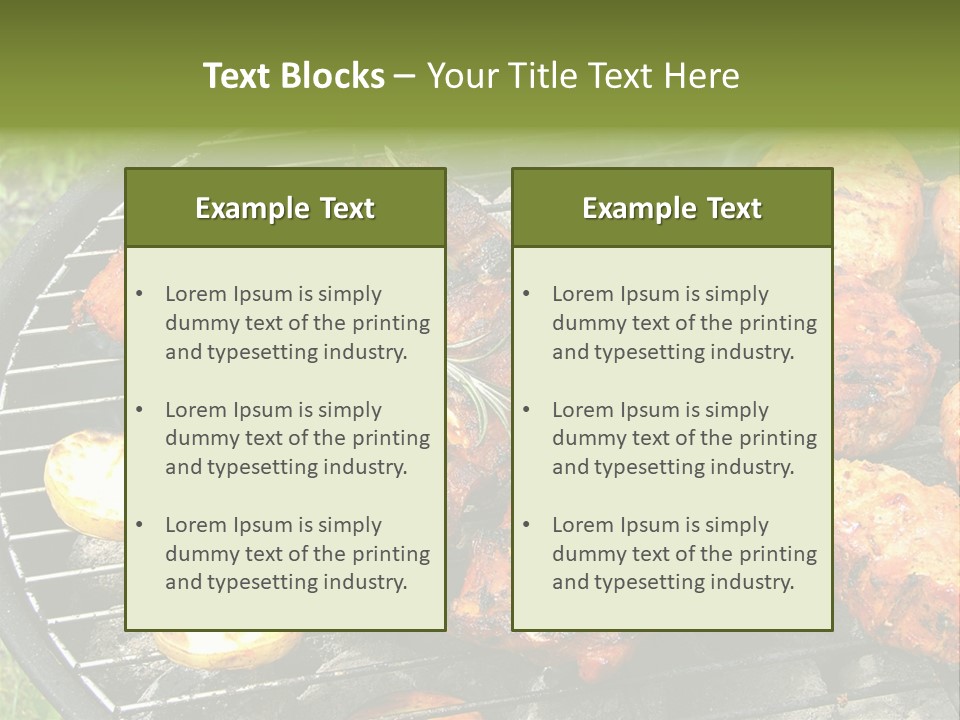 Outdoor Hungry Food PowerPoint Template