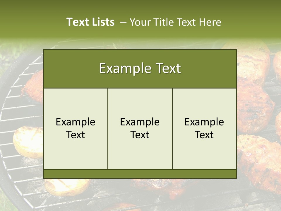 Outdoor Hungry Food PowerPoint Template