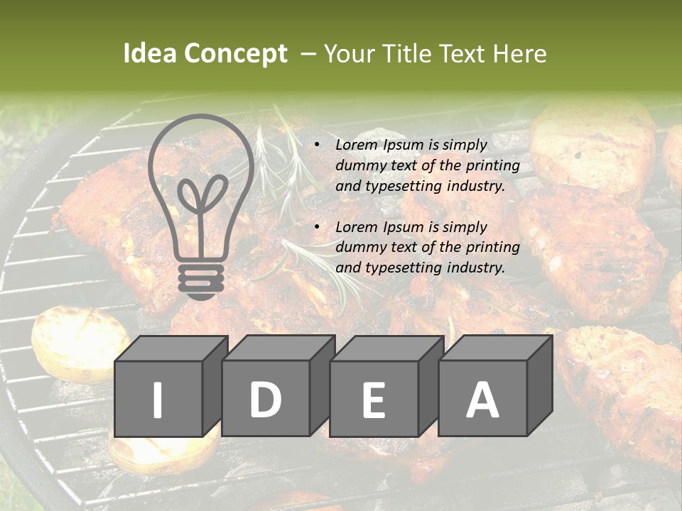 Outdoor Hungry Food PowerPoint Template