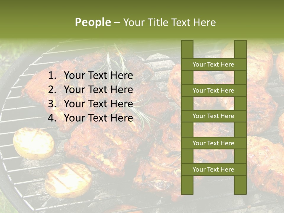 Outdoor Hungry Food PowerPoint Template