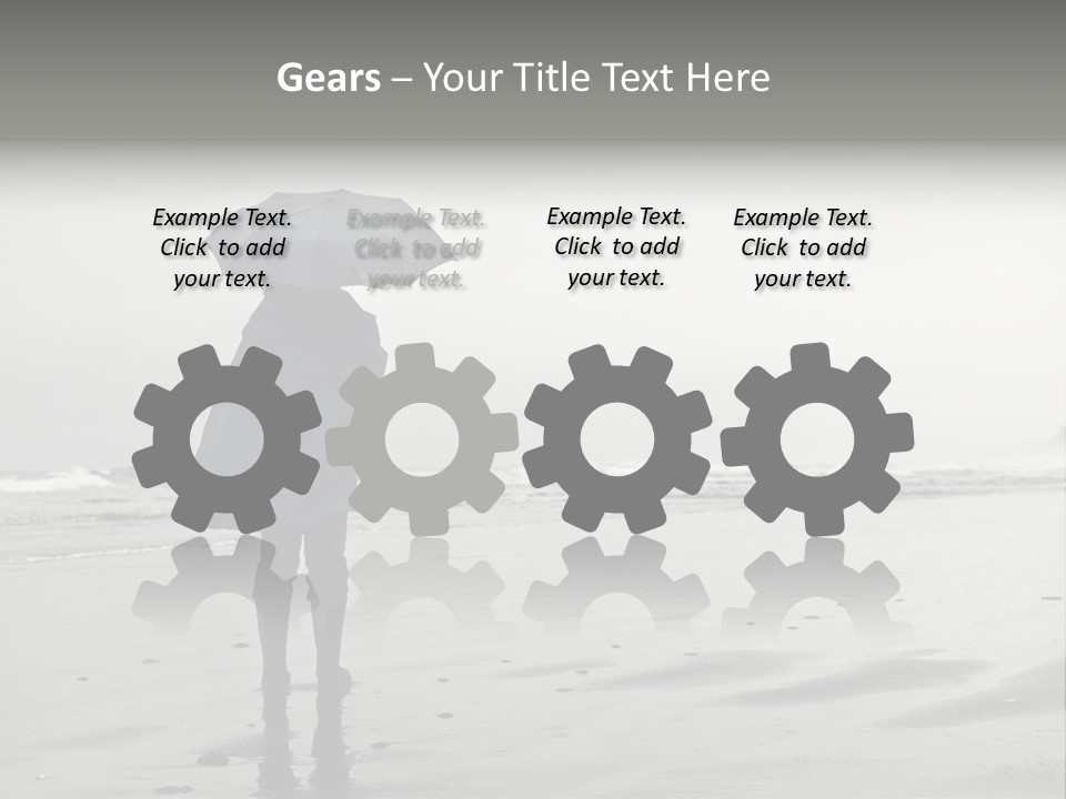 Portrait Coastline Travel PowerPoint Template