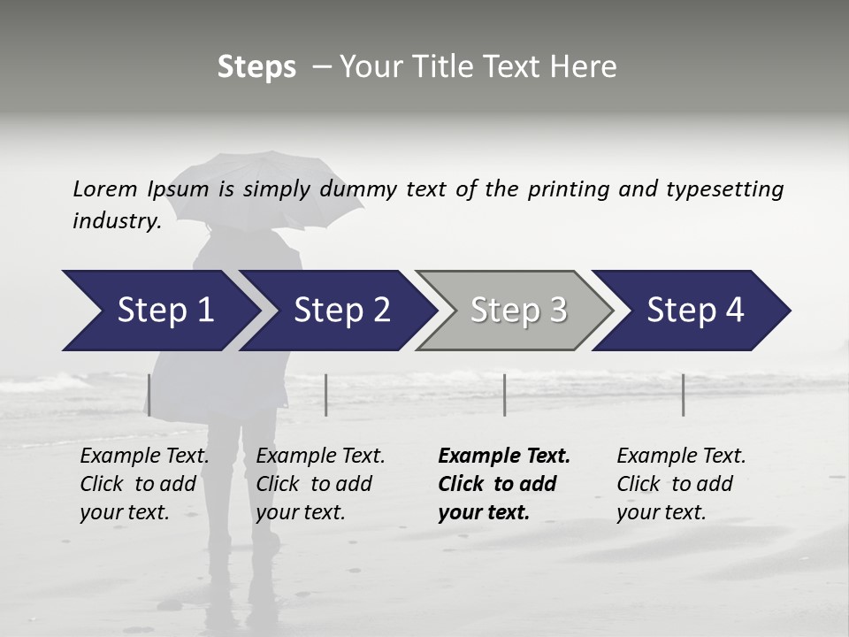 Portrait Coastline Travel PowerPoint Template