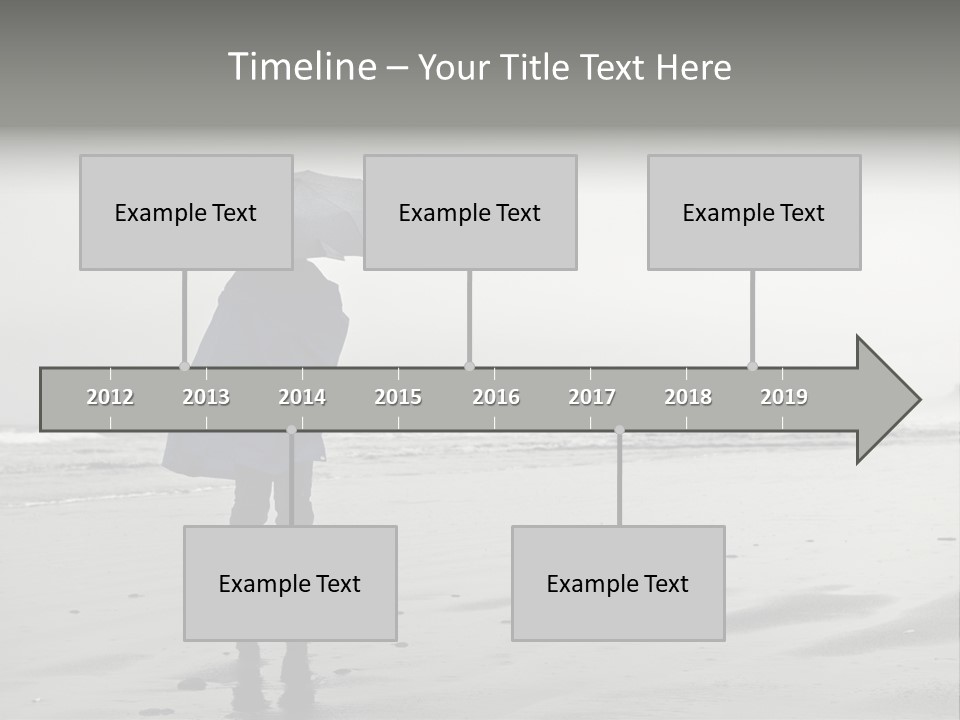Portrait Coastline Travel PowerPoint Template