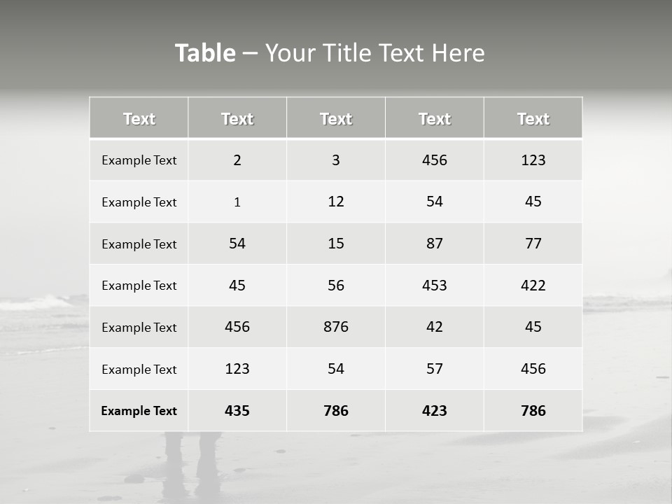 Portrait Coastline Travel PowerPoint Template