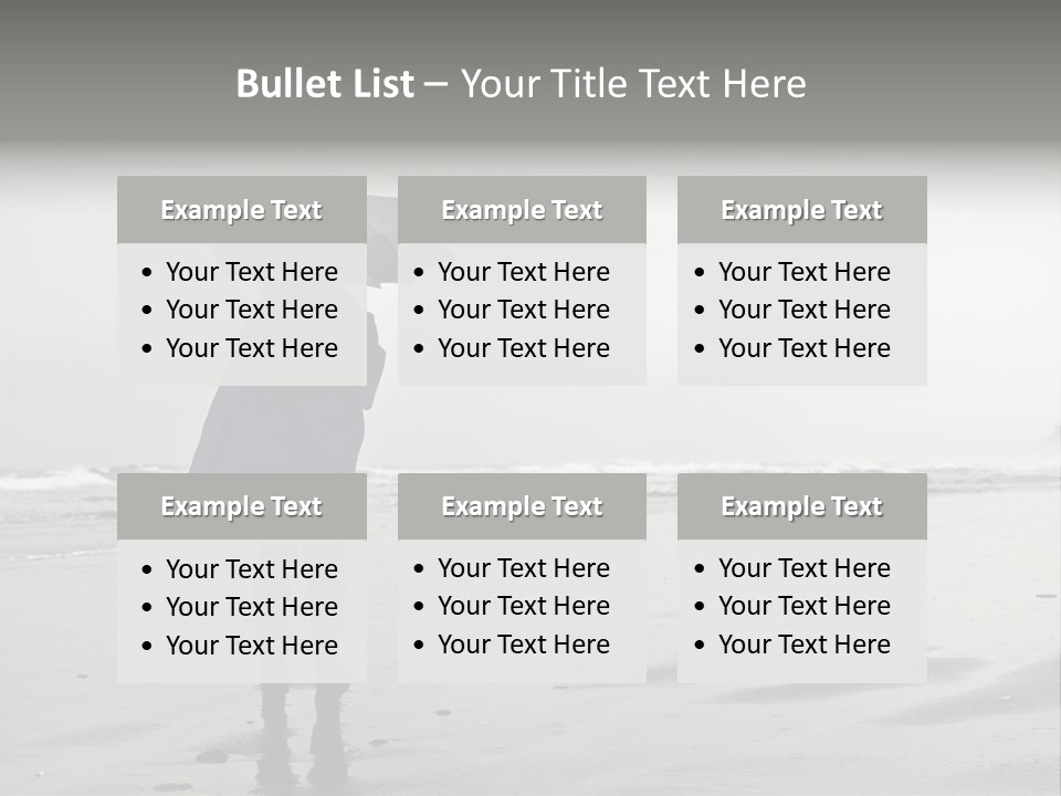 Portrait Coastline Travel PowerPoint Template